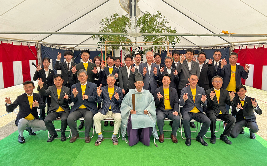 演歌の森うきは 空飛ぶまさお増設 地鎮祭を実施 